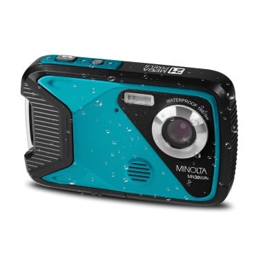 Minolta® MN30WP Waterproof 4x Digital Zoom 21 MP/1080p Digital Camera (Teal)