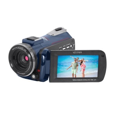 Minolta® MN4K40NV 4K Ultra HD 16x Digital Zoom IR Night Vision Video Camcorder (Blue)