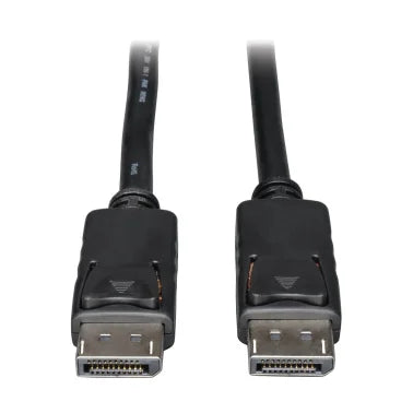 Tripp Lite® by Eaton® 4K at 60 Hz DisplayPort™ 1.2 Male/Male Cable with Latches, Black (15 Ft.)