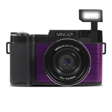 Minolta® MND30 4x Digital Zoom 30 MP/2.7K Quad HD Digital Camera (Purple)