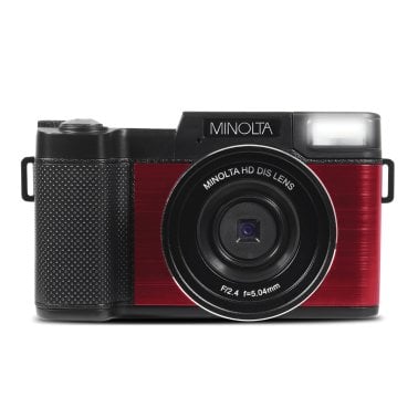 Minolta® MND30 4x Digital Zoom 30 MP/2.7K Quad HD Digital Camera (Red)