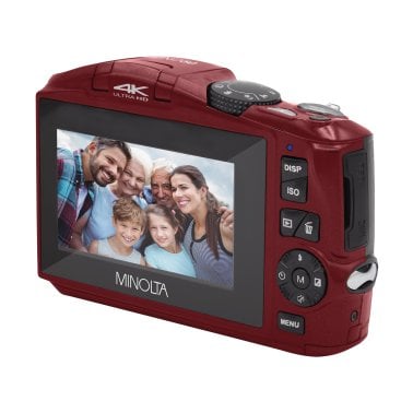 Minolta® MND50 16x Digital Zoom 48 MP/4K Ultra HD Digital Camera (Red)