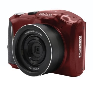 Minolta® MND50 16x Digital Zoom 48 MP/4K Ultra HD Digital Camera (Red)