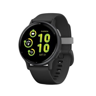 Garmin® vívoactive® 5 Fitness-Tracking Smartwatch with Aluminum Bezel and Silicone Band (Black)