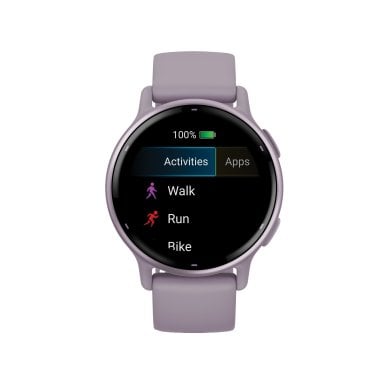 Garmin® vívoactive® 5 Fitness-Tracking Smartwatch with Aluminum Bezel and Silicone Band (Orchid)