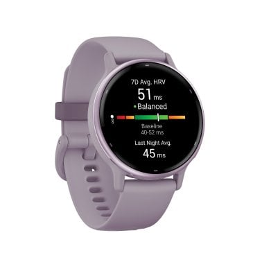 Garmin® vívoactive® 5 Fitness-Tracking Smartwatch with Aluminum Bezel and Silicone Band (Orchid)