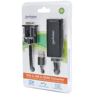 Manhattan® VGA and USB to HDMI® Converter