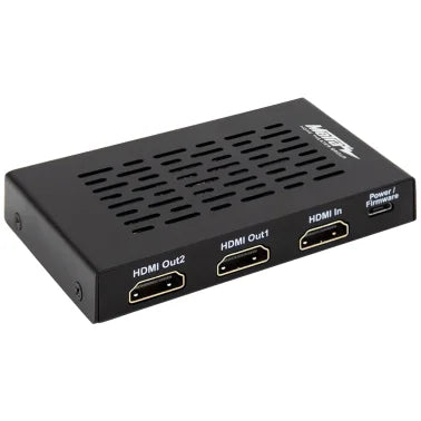 Ethereal® HDMI® Splitter with 1 Input and 2 Outputs and Built-in Scaling