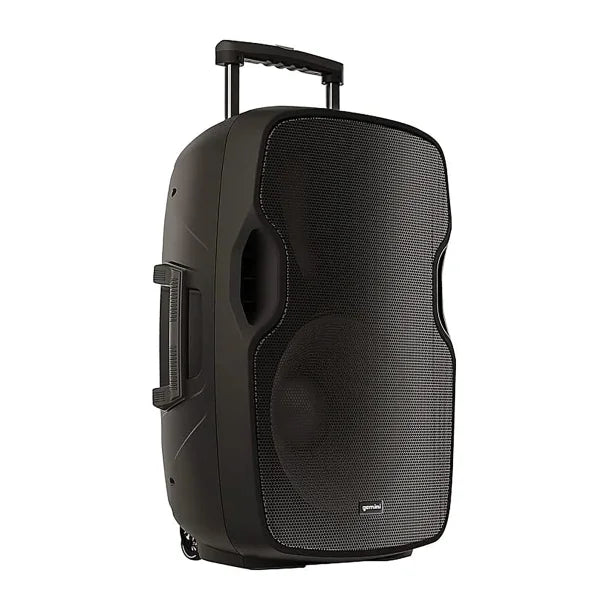 Gemini® AS-15TOGO Portable Bluetooth® PA Speaker with Integrated Mixer and Wired Microphone, Black