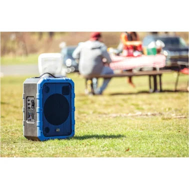 Gemini® MPA Series Portable Water-Resistant Bluetooth® Trolley Speaker with Lights and Remote, MPA-2400 (Blue)
