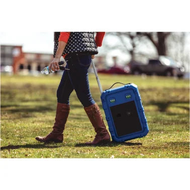 Gemini® MPA Series Portable Water-Resistant Bluetooth® Trolley Speaker with Lights and Remote, MPA-2400 (Blue)