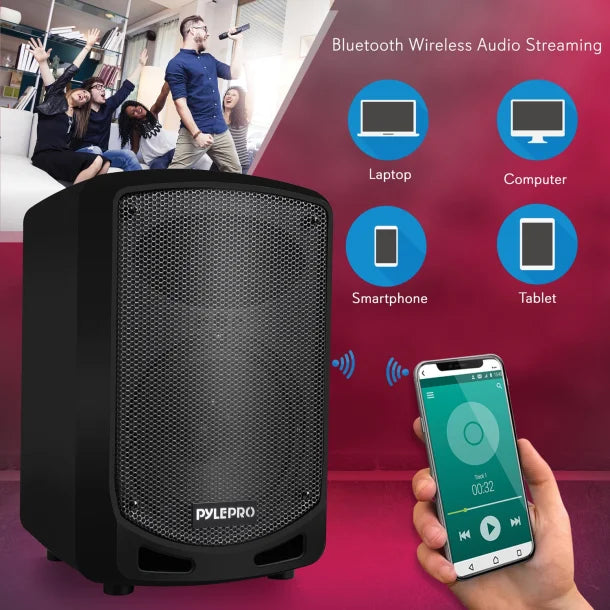Pyle® Compact and Portable Bluetooth® PA Speaker