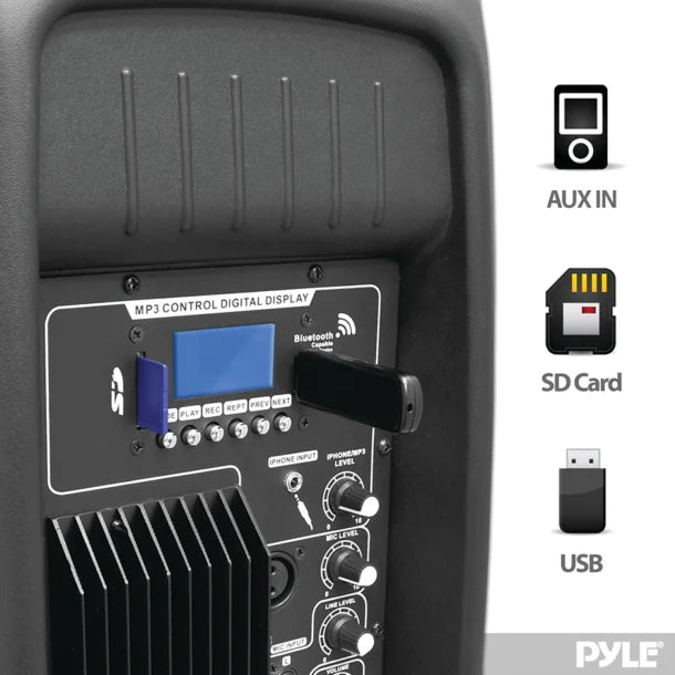 Pyle® Bluetooth® Loudspeaker PA Cabinet Speaker System