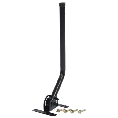 Antennas Direct ClearStream 20-In. TV Antenna Mast with Pivoting Base and Hardware - All-Weather Easy-Install Steel Pole and Base (Black)