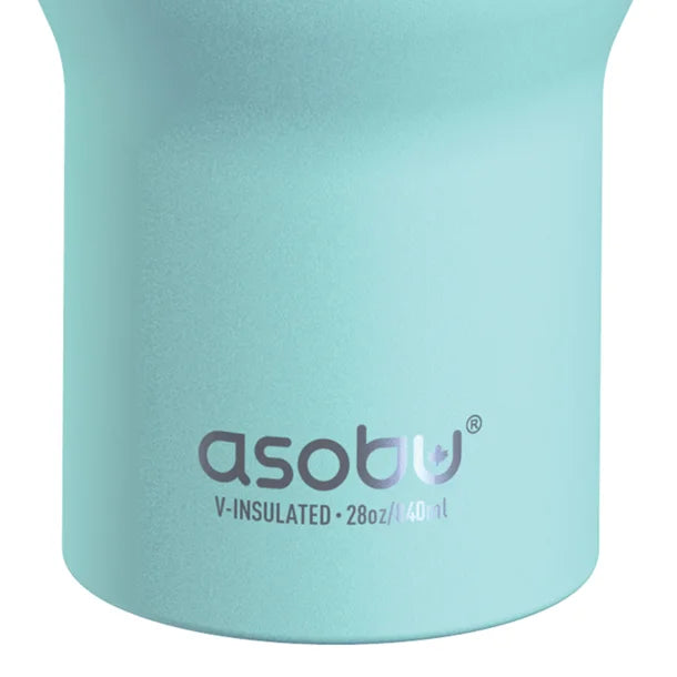 ASOBU® 28-Oz. Double-Wall-Insulated Stainless Steel 360° Mug (Teal)