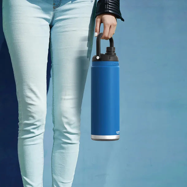 ASOBU® Canyon 50-Oz. Insulated Water Bottle with Full Hand Comfort Handle (Blue)