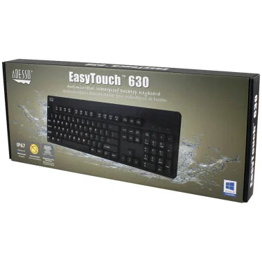 Adesso® EasyTouch™ Antimicrobial Waterproof Keyboard