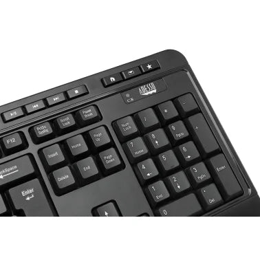 Adesso® EasyTouch™ WKB-1320CB Antimicrobial Wireless Desktop Keyboard and Mouse