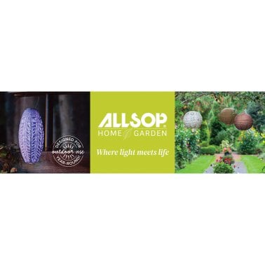 Allsop® Home Garden Soji™ Stella Boho Globe 12-In. Tyvek® Solar Lantern