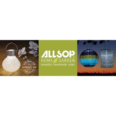 Allsop® Home Garden Soji™ Stella Globe 8-In. Tyvek® Solar Lantern (Pearl)