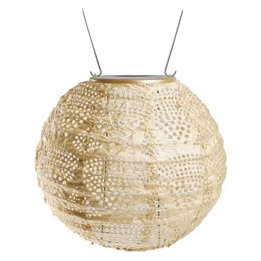 Allsop® Home Garden Soji™ Stella Globe 8-In. Tyvek® Solar Lantern (Pearl)