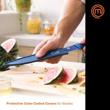 MasterChef® 12-Piece Colored Knife Set with Logo