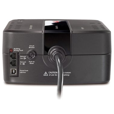 APC® Back-UPS® 8-Outlet 550-Volt-Ampere Battery Back-Up and Surge Protector