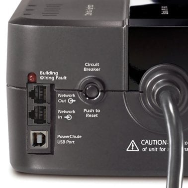 APC® Back-UPS® 8-Outlet 550-Volt-Ampere Battery Back-Up and Surge Protector