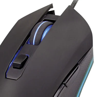 ENHANCE Infiltrate™ Blackout Corded Computer Gaming Mouse, 6 Buttons, Black