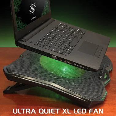 ENHANCE Cryogen™ 5 Laptop Cooling Pad, Green