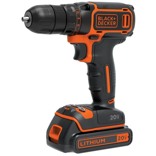 BLACK+DECKER™ 20-Volt MAX* Lithium Single-Speed Drill/Driver