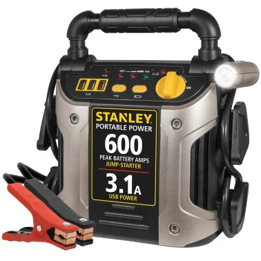 STANLEY® 600-Amp-Peak 12-Volt Rechargeable Jump Starter and Power Station, J309