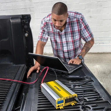 STANLEY® 1,000-Watt Power Inverter, 3 AC Outlets and 2 USB-A Ports, PI1000S