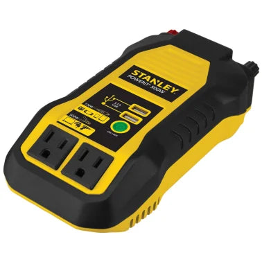 STANLEY® 500-Watt Power Inverter, 2 AC Outlets and 2 USB-A Outlets, PI500S