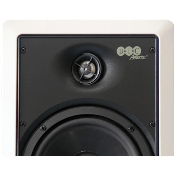 BIC America Muro™ M-PRO6W Outdoor 6.5-In. with Pivoting Tweeters Outdoor In-Wall Speakers, 150 Watts