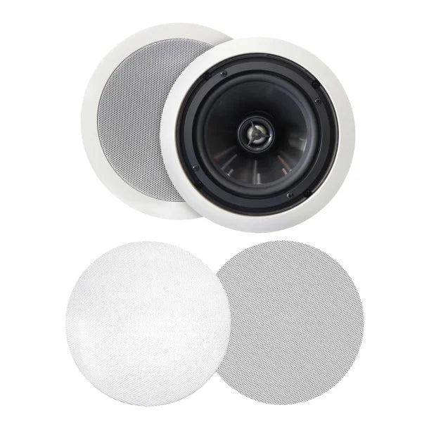 BIC America Muro™ MSR-PRO6 Outdoor 125-Watt-Continuous-Power 6.5-In. In-Ceiling Speaker with Pivoting Tweeter, 2 Count