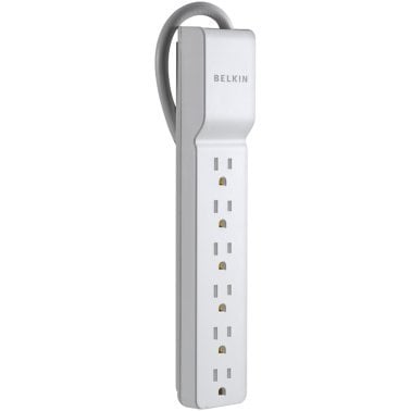 Belkin® Home/Office Surge Protector Power Strip, 6 Outlets, 2.5-Ft. Cord, BE106000-2.5