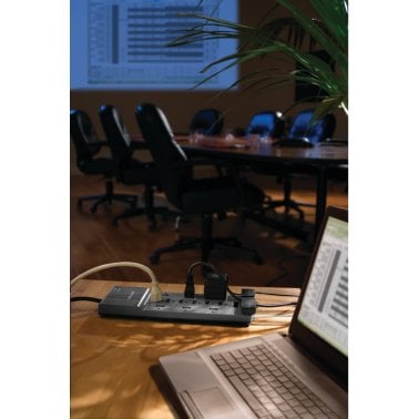 Belkin® Home/Office Surge Protector Power Strip, 12 Outlets, with Telephone and Coaxial Protection, 8-Ft. Cord, BE112230-08