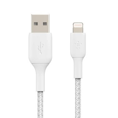 Belkin® BOOST UP CHARGE™ 3.3-Ft. Braided Lightning® to USB-A Cable, White