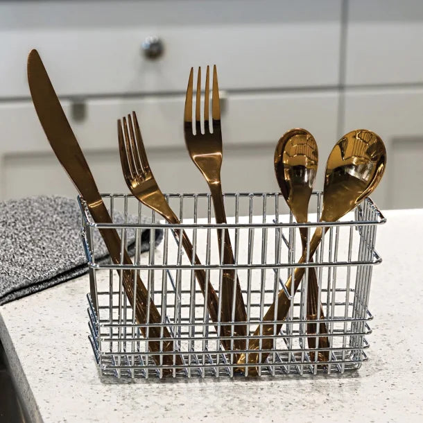 Better Houseware Cutlery Holder (Chrome)