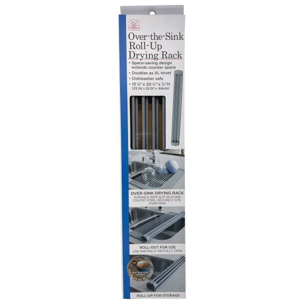 Better Houseware Over-the-Sink Roll-up Drying Rack (Gray)