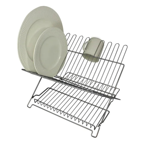 Better Houseware Jr. Folding Dish Rack (Metallic)