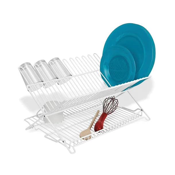 Better Houseware Jr. Folding Dish Rack (White)