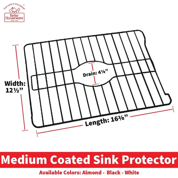 Better Houseware Medium Sink Protector (Black)