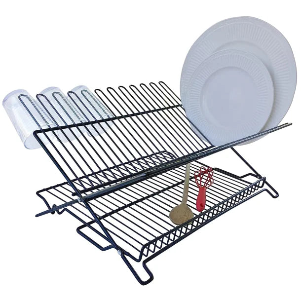 Better Houseware Folding Dish Rack (Black)