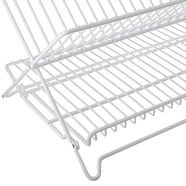 Better Houseware Folding Dish Rack (White)