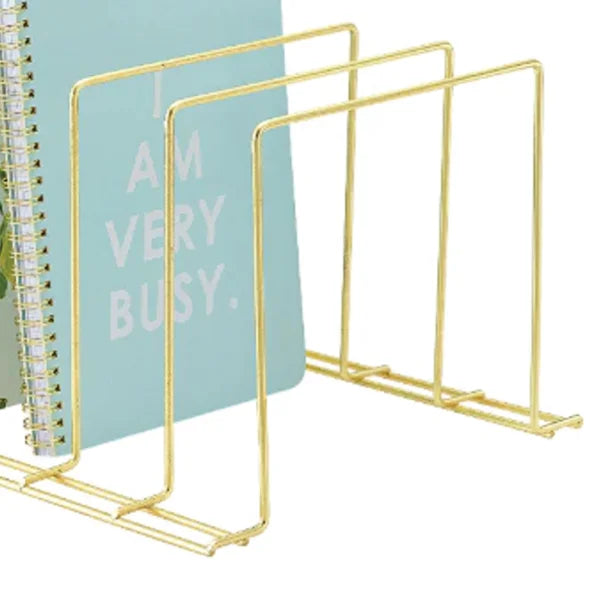 Better Houseware 4-Section Large Vertical Organizer, Brass