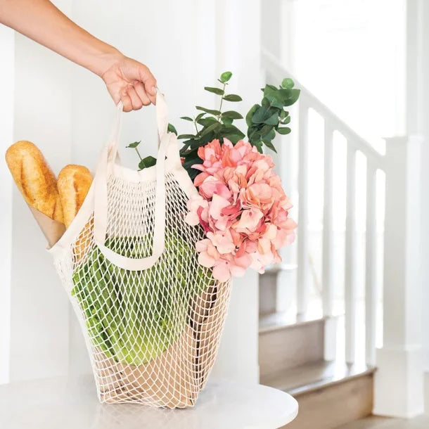 Better Houseware Farmers Market Net Bag with Dual Handles, Natural Color