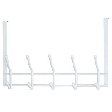 Better Houseware White 2-Tier Over-Door Hook Rack