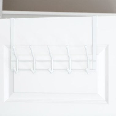 Better Houseware White 2-Tier Over-Door Hook Rack